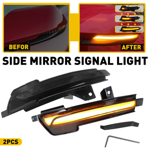 <span class=keywords><strong>LED</strong></span>サイドミラースモークレンズターンシグナルランプ2015-2022フォードマスタング用