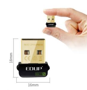 Wifi adaptörü usb pi EDUP nano wifi alıcısı dahili anten wifi ağ kartı usb dongle PC 150mbps sürücü ahududu için ücretsiz - Product Image 1
