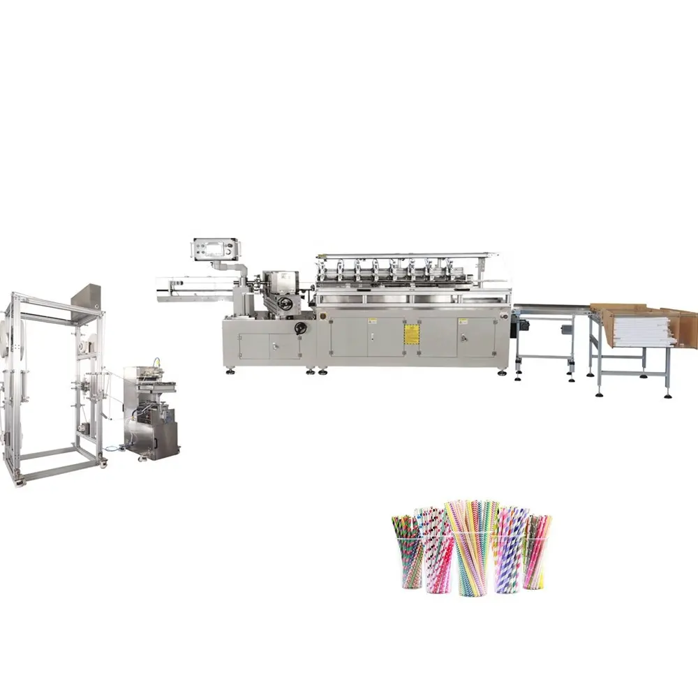 Máquina de fabricación de pajitas de papel degradable, equipo de alta velocidad para hacer pajitas de papel
