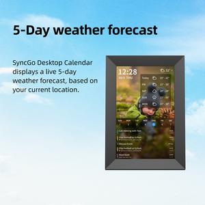 סינקגו Wifi לוח שנה דיגיטלי חכם (שחור) 10 אינץ '1280x מסך 800 מסגרת דיגיטלית יפה סינכרון - Product Image 3