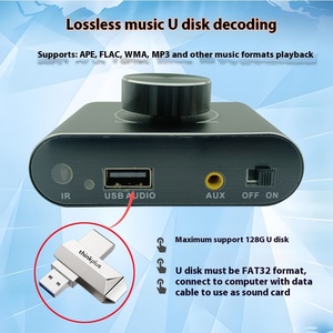 Best Selling Mini for Bt Power <strong>Amplifier</strong> Small Two-Channel Remote Control U Disk Direct Factory for Cross- - Product Image 3