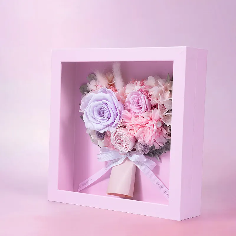 Amor Dia das Mães Gift Box Flower Box Rose flor eterna