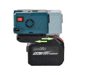 <strong>Power</strong> Inverter 200W with <strong>Input</strong> DC12V From Car or DC18V From Lithium Battery to AC110V/220V (Compatible Ma 18V Battery) - Product Image 4