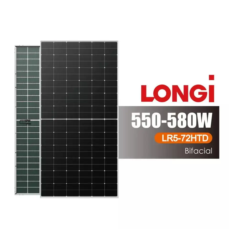 LONGi Explorer Hi-MO 6 LR5-72HTD 550-580M Halb schnitt zelle 550W 555W 560W 565W 570W 575W 580W Bifacial Solar Panels