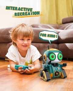 ロボット玩具子供向け充電式リモートコントロールロボット自動デモ式音声ミュージカルRCロボット玩具 - Product Image 4