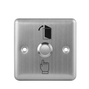 Serie 86 in acciaio inox automatico Reset porta pulsante di rilascio esterno sistema di controllo accessi TCP/IP metallo pannello interruttore di uscita