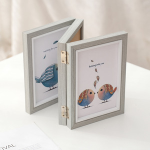 Foldable Picture Holder Photo <strong>Frame</strong> Double/Triple Foldable Photo <strong>Frame</strong> <strong>2</strong>/3/4/5 Linked Wooden Combination Folding Photo <strong>Frame</strong> - Product Image 6