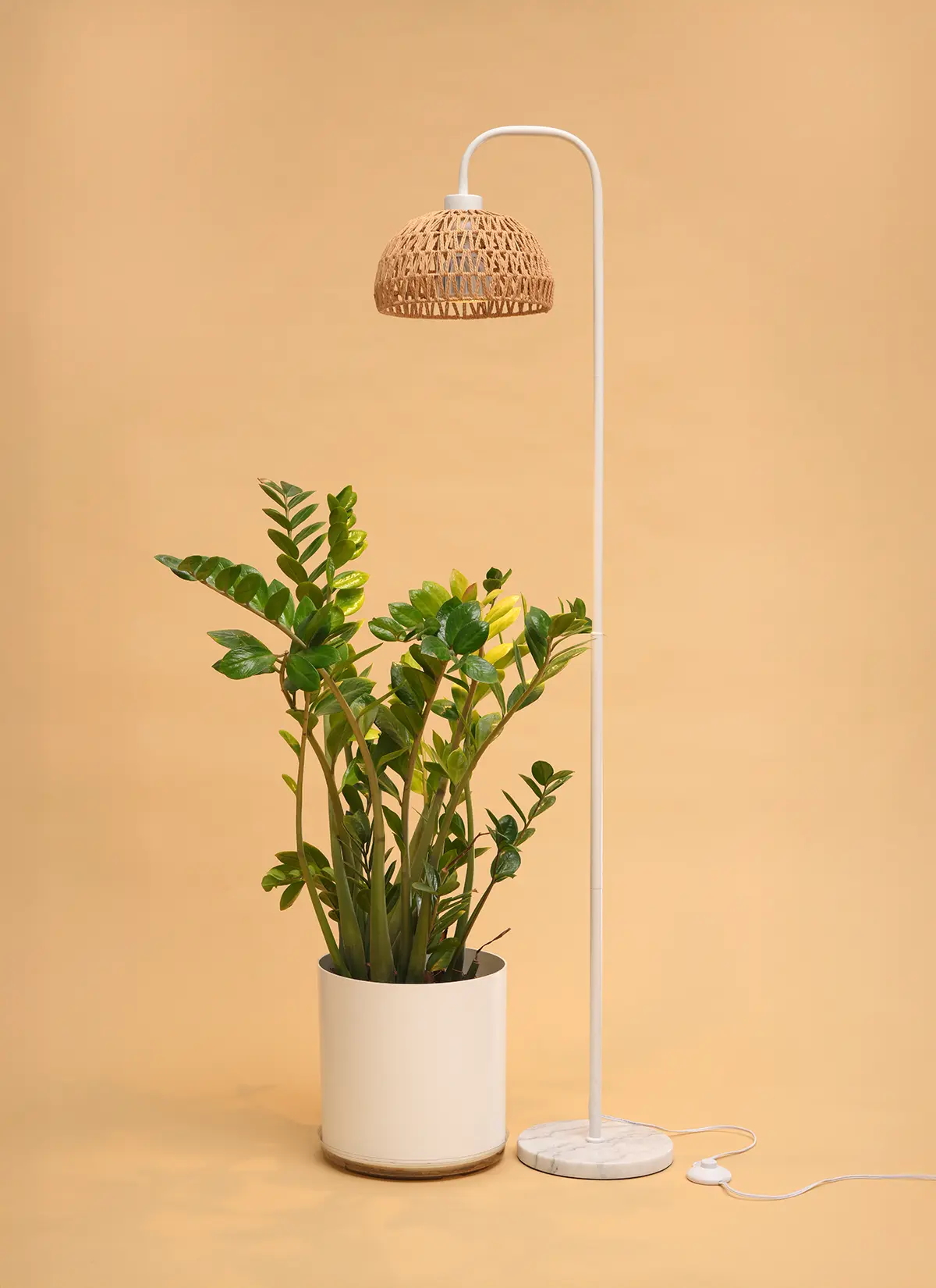 Lampadaire blanc
