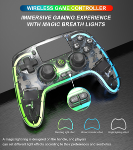 RGB LED Wireless Controller für PS4/PC BT Gamepad Hall Sensoren Joystick Eingebauter Dual Vibration Motor - Product Image 5