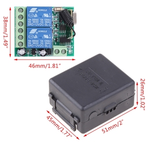 433MHz HF-Funksender modul und Empfänger DC 12V 2CHs - Product Image 5