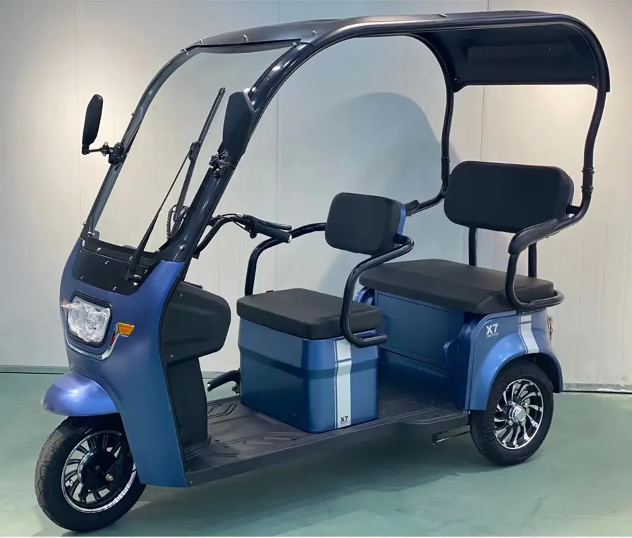 China best 3 seat electric scooter electric motorcycle with roof for sale