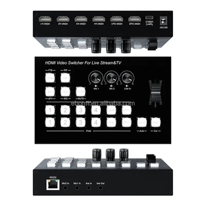HDMI Switcher <strong>Video</strong> Mixer Switcher Live Streaming 4-Channel 4 Way Multi-View Switcher Cast Live Streaming <strong>Video</strong> Solution - Product Image 5