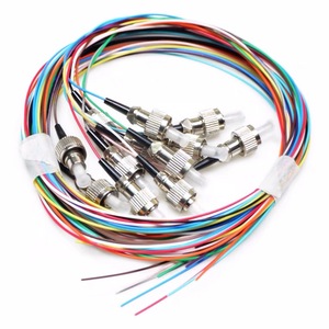 ไฟเบอร์ออปติก fc/apc โหมดเดียว pigtail 12 COLOUR 0.9mm LSZH 1เมตร - Product Image 1