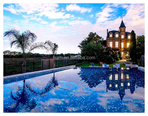 Ngoài trời Đại dương màu xanh huỳnh quang óng ánh thủy tinh phát sáng khảm hồ bơi gạch hồ bơi - Product Image 2