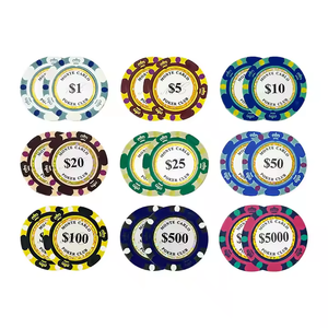 Satranç oyunları için sıcak satış özel profesyonel teksas Poker çip kil Poker cips