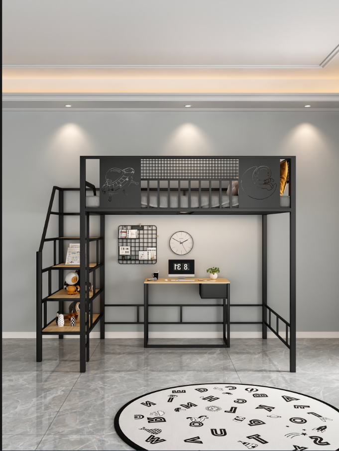 Noir (escabeau gauche)