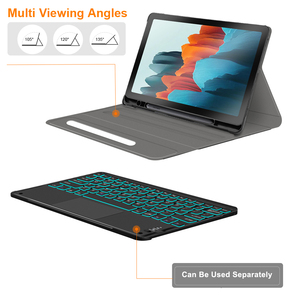 三星银河标签S7铅笔夹盖智能触摸板无线键盘外壳，工厂制造 - Product Image 4