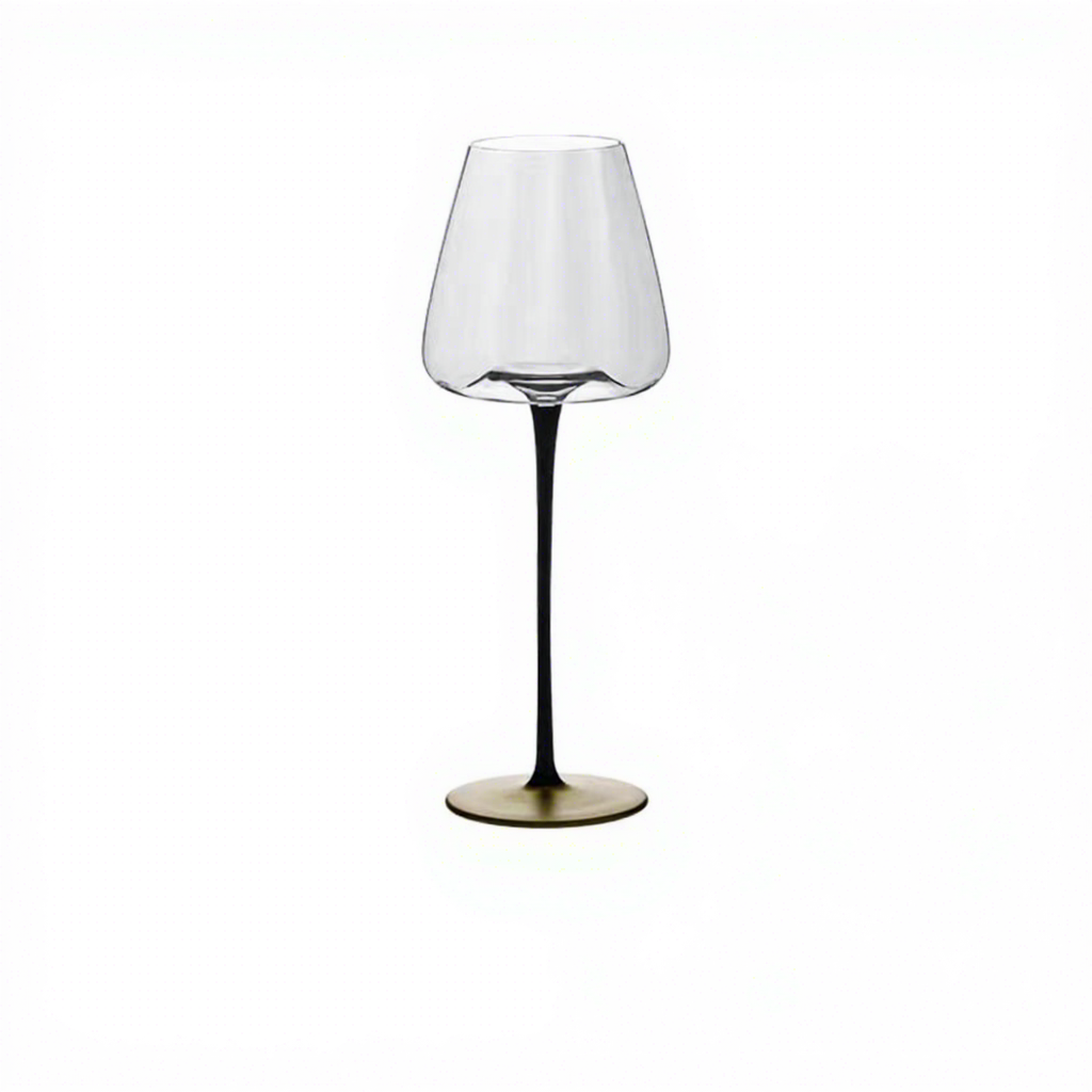 Red wine glass-black bow tie-580ml