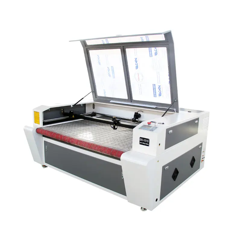 1600*1000 apparel industry leather/ textile/ fabric laser cutting machines with rolling table single ply auto laser cutter 1610