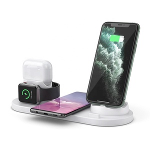 6 in 1 Wireless <strong>Charger</strong> for Apple Mobile Phone Watch Charging Earphone <strong>IQ</strong> 15W 3 in 1 Multiple Function Wireless Magnetic <strong>Charger</strong> - Product Image 2