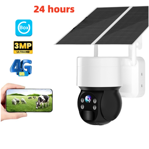 7*24 Horas De Gravação De Vídeo 4G Câmera Solar Detecção De Rosto Câmera de segurança doméstica com Sistema ia Sem Fio