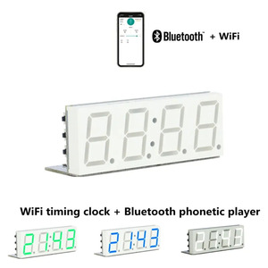 WiFi Timing Clock Modul Audio Player automatische Uhr DIY digitale elektronische Uhr Wireless Network Timing
