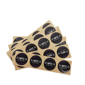 Rundes Quadrat Druckbare 13,56 MHz NFC-Rolle RFID-Papier aufkleber Etikett NFC-RFID-Tag für Social Media Link Sharing Payment - Product Image 3