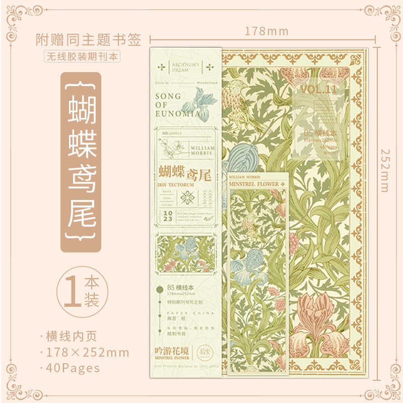 Marque-page papillon iris-1
