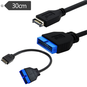 Manufactory <strong>USB</strong> <strong>3</strong>.1 Front Panel <strong>Header</strong> to <strong>USB</strong> <strong>3</strong>.<strong>0</strong> 20Pin <strong>Header</strong> Extension Cable 30cm for ASUS Motherboard - Product Image 3