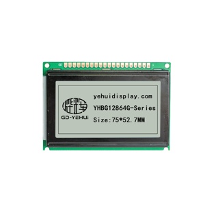 128 X64 Gelb-Grüner Bildschirm 5V STN Positiv Grau Halb trans flektiv Cob 12864 LCD-Anzeige modul LCD12864 Blau/Grau/Gelbgrün - Product Image 2