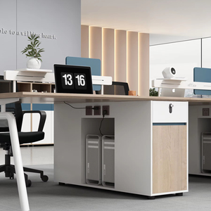 Equipo de muebles de negocios Personal ejecutivo moderno simple Escritorios comerciales Mesa de trabajo para personal Mesa de computadora para cuatro personas - Product Image 3