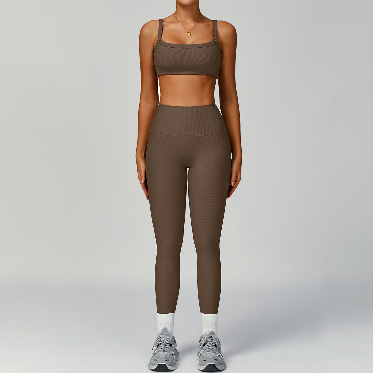Soutien-gorge + pantalon marron