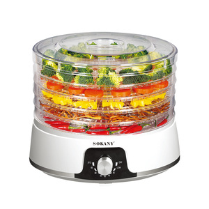 BPA-<strong>Free</strong> 5 Stackable Trays Adjustable Temperature Controls Food Dehydrator for Jerky, Herbs, Fruit, <strong>Veggies</strong>, Dried Snacks - Product Image 5