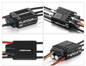 Hobbywing Platinum Pro 60A V4 ESC Electronic Speed Controller 3S-6S for <strong>450</strong>-480 Class <strong>Heli</strong> Propeller: 325-360mm <strong>RC</strong> Helicopter - Product Image 6