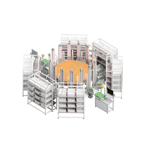 Clasificación de almacenamiento Estantería de almacenamiento de alta densidad Un sistema de clasificación 3D flexible y de alta velocidad - Product Image 2