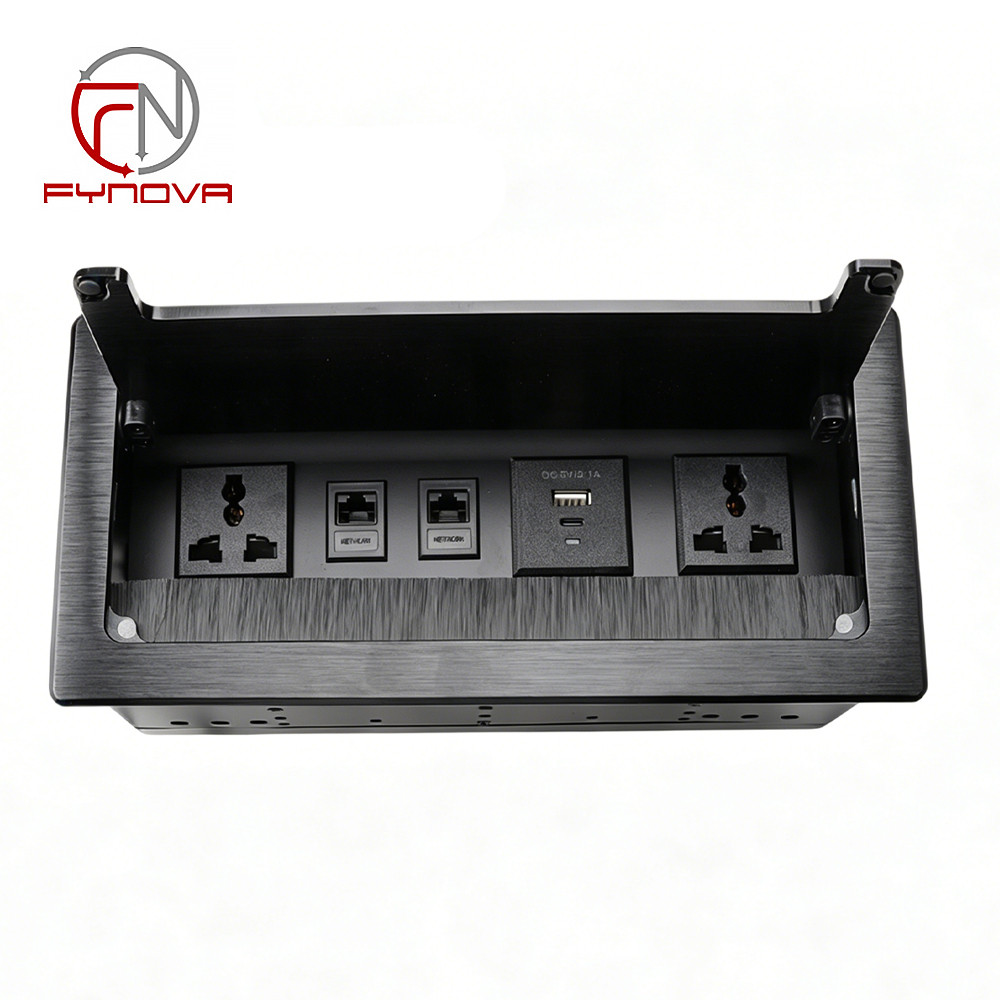 2 tomas universales + 2 RJ45 + 1 USB A+C, sin cable