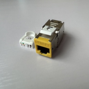 屏蔽彩色FTP RJ45网络梯形插孔6a无工具面板面板 - Product Image 2