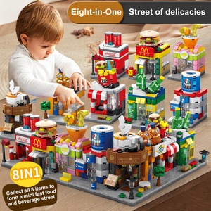 Unique Design Hot Sale <strong>Put</strong> <strong>Together</strong> a Eco-Friendly Material Mini Street View Building Blocks Set - Product Image 2