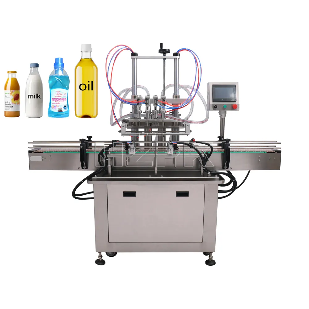 HZPK автоматическая машина для розлива жидкого моющего средства для бутылок с водой с 4 головками