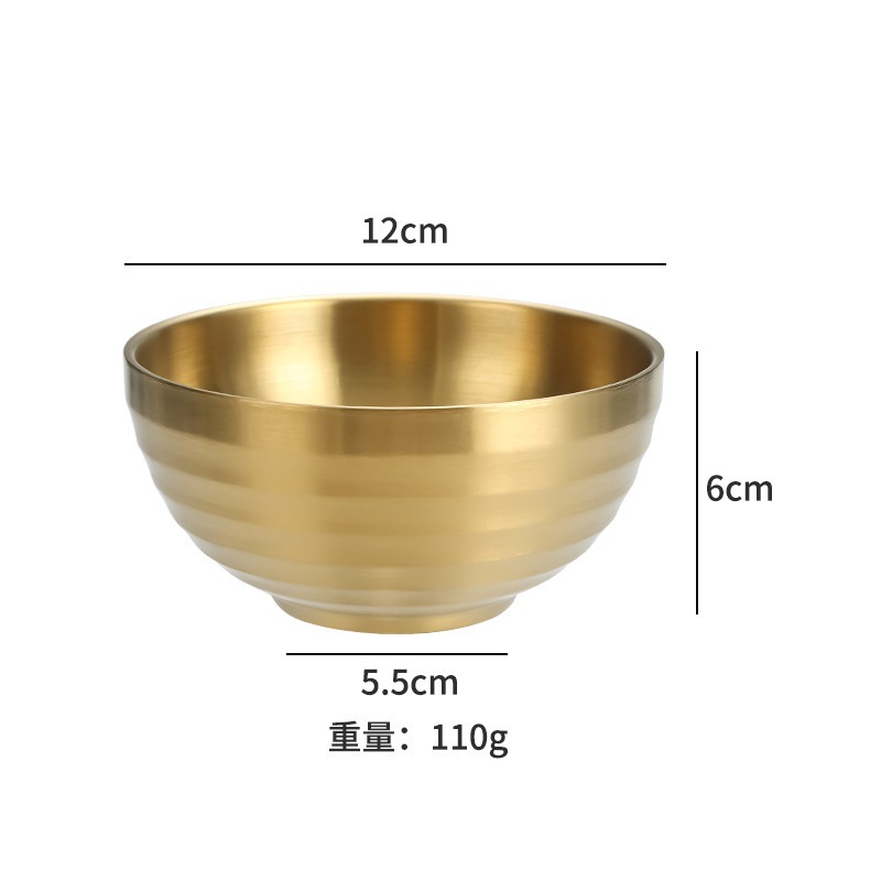 12cm spiral bowl (gold)