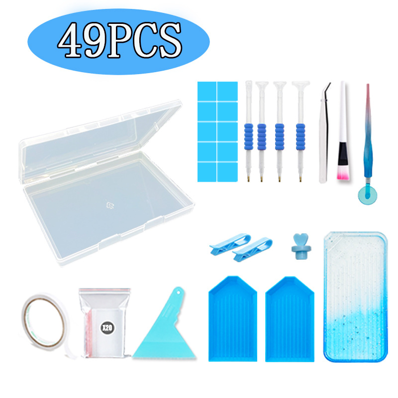 Gradient Blue 49 PCS