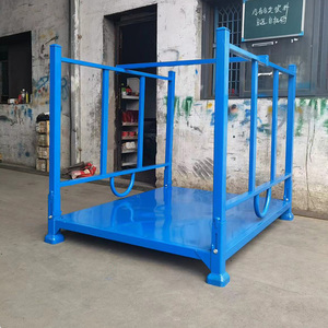储物架金属结构运输堆叠储物架可堆叠钢运输强力焊接便携式折叠架 - Product Image 5