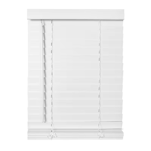 ستائر خشبية اصطناعية لاسلكية 2 بوصة مقاومة للماء أنيقة بلون بولي كلوريد الفينيل مصنوعة في الصين من مصنع خشب صناعي أعمى - Product Image 1