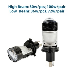 YB51ใหม่ H4โปรเจ็คเตอร์ LED เลนส์ขนาดเล็ก50W พัดลมความเร็วสูงรถยนต์ชุดหลอดไฟหน้า LED H4คู่ไฟหน้าลำแสงสูงและต่ำ - Product Image 3