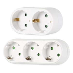 Multifunctional <strong>EU</strong> <strong>Adapter</strong> Power Conversion <strong>Plug</strong> Extension 3-in-1 Wall Socket Travel German <strong>Adapter</strong> Triple Socket Power Outlet - Product Image 3