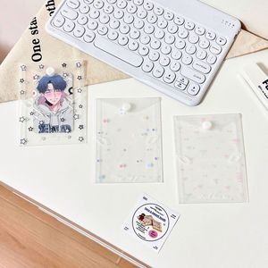 批发定制星星小卡收纳袋塑料商务书籍卡套Logo卡夹贴纸Smacking收纳袋小膜 - Product Image 2