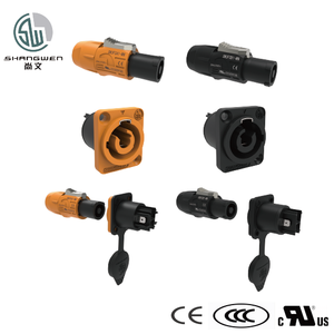 <strong>Input</strong> <strong>Output</strong> Powercon Chassis Plug <strong>Connector</strong> 3Pin 250v Plug Male Blue Led Speakon <strong>Connector</strong> - Product Image 2