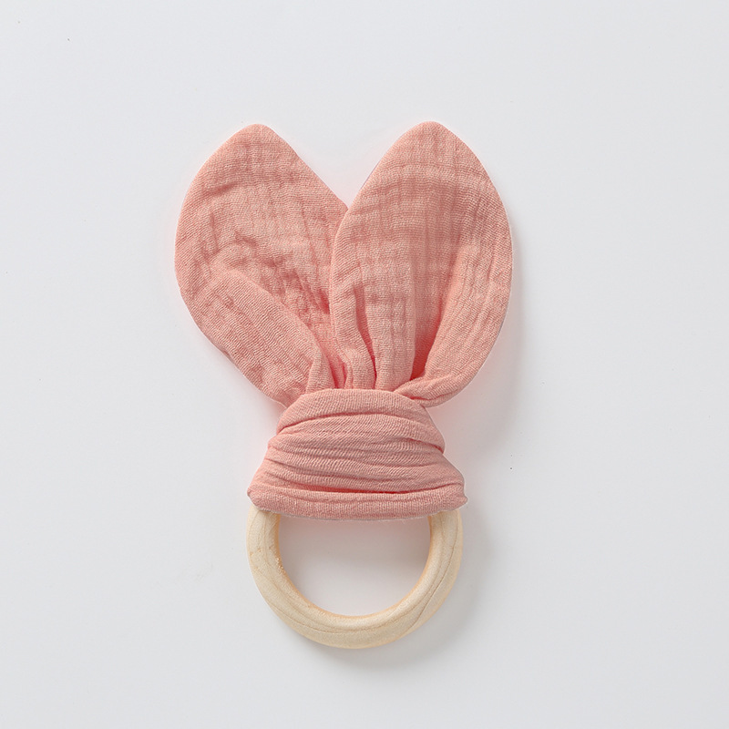 Deep pink-gauze ears