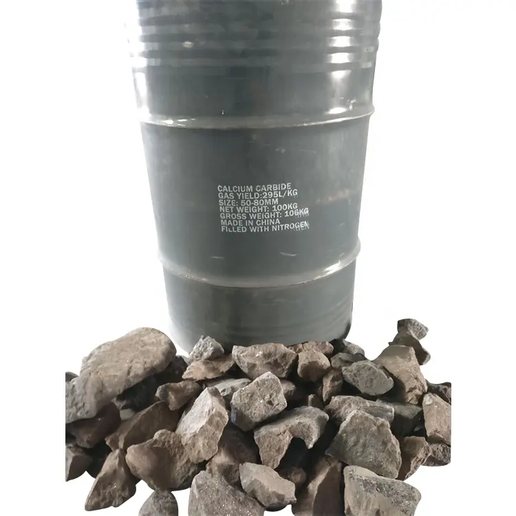 Carboneto de cálcio 50kg/295l/kg 50-80 vendas a granel de pedra de carboneto de cálcio fábrica