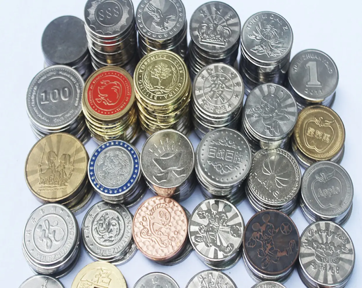 Индивидуальные металлические латунные монеты из нержавеющей стали с логотипом для машины памятные монеты гальванические золотые игровые жетоны